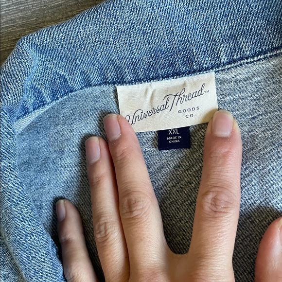 Universal Thread Light Blue Denim Utility Chore Jacket - Picture 9 of 11